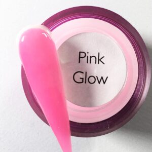Glow in The Dark Acrylic Powder 1oz/28g Luminous Pink Glow Acrylic Nail Powder (Pink Glow)