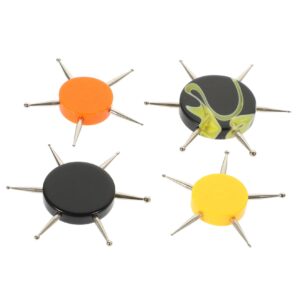 IWOWHERO Beauty Dotting Tool Kit 4pcs Circular Nail Dotting Tools for Nail Art Includes Acrylic Handle for Use