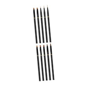 Healeved Professional Manicure Tool 10pcs Nail Art Pen Set Nail Art Painting Accessory Material