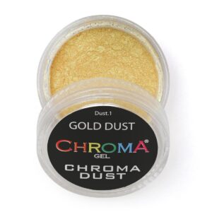 Chroma Dust No.1 Gold Dust Chrome Powder – Mirror Nails 2g