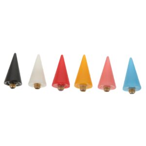 Healeved 6 Pack Crayon Tip Nail Art Pen Head Rhinestone Picker Tool for Nail Jewelry
