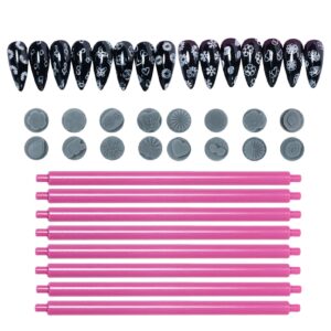 Nail Stamp Pen>Nail Stamps,Nail Design Stamper with Nail Pen | 8X Nail Stamping Kit>Nail Design Tools>Double CA Dotting Tools