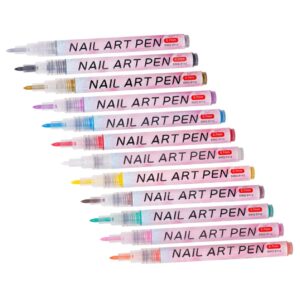 Beatifufu Acrylic Paint Pens for Nail Art 3d Painted Pen Set Nail Art and Beginners Nail Art Pen Set
