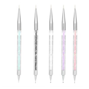 5 Pc Two Way Dotting Pen Double Heads Crystal Dotting Manicure Tools Painting Dot Pen Nail Art Paint Set
