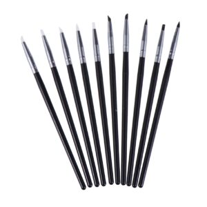 Ipetboom 10pcs Nail Art Pens Set Silicone Dotting Tools for Painting Nail Art Dotting Pen for Salon