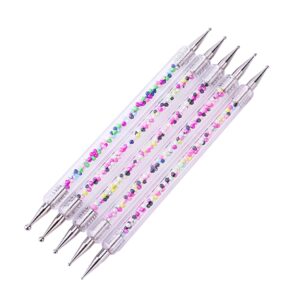 Didiseaon Sturdy Body Drill Pen Rhinestones Double-headed Acrylic Rod for Nail Art