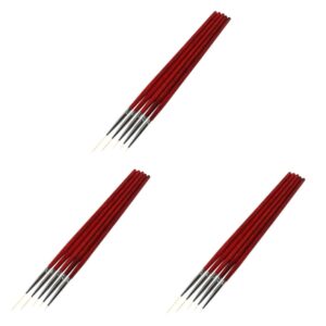 Housoutil 15 Pcs Nail Art Drawing Pen Brushes Manicure Tools Nail Drawing Kit Pens Nail Art Tool Kit Drill Nail Accessories Nail Tech Must Haves Gel Nail Brush Nail Builder Brush Wooden Pole