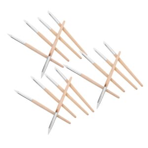 Operitacx Nail Art Paintbrush Set 15pcs Clay Sculpting Tools Dotting Pen for Beginners