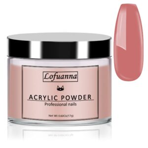 Lofuanna 17g Professional Bean Paste Color Acrylic Powder Salon Quality>Acrylic Nail Powder for Nails Extension Nail Art System>No Need Nail Lamp Nail Powder for Home or Salon