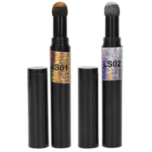 Raguso purple powder pen nail polish pen 12×5×2 2pcs nail art cushion powder pen nail glitter mirror powder pen manicure tool