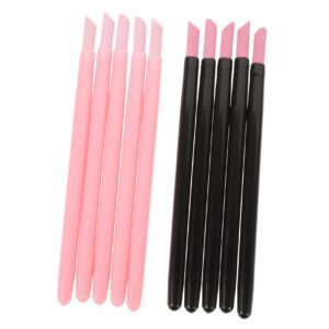NOLITOY 6 Sets Manicure Pumice Stick Nail Pummice Stick Nail File Single-headed Cuticle Remover