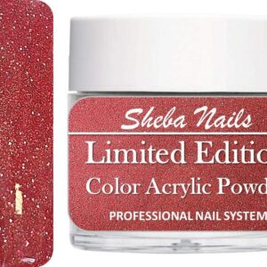 SHEBA NAILS ACRYLIC Glitter Powder 1OZ. – CURRANT