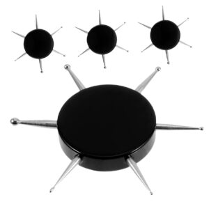 NOLITOY Nail Art Design 6 Size Circular Dotting Tools Drill Bits for Nail Tech