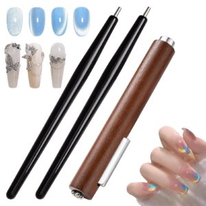 DIY Nail Art Magnet Sets – Cat Eye Magnets>Magnetic Pen for Steel Ball Suction>For Beginner,Nail Studio Salon