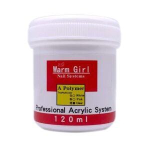 Warm Girl 120g Acrylic Powder Nail Art Tip Manicure Builder Molding Kit (Clear)
