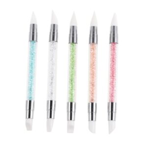 Beavorty 2sets Sturdy Nail Pen Rhinestones for Nail Art Double Head Drill Pen 5pcs*2
