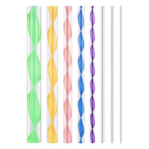SUPVOX 8pcs Dotting Rods Acrylic Twist Sticks Wax Pencil Manicure Nail Art Tool