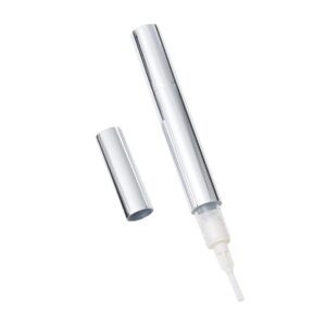 Beavorty Nail Polish Pen Empty 5ml Refillable Aluminum Tube Brush Tip Applicators for Fingernail Polish Pens