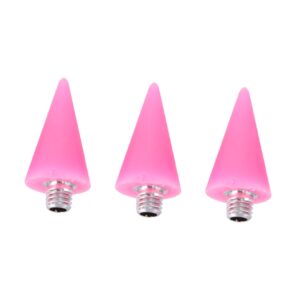 CLISPEED Nail Art Pens Fine Tip Drill Bit Acrylic Point Drill Pen Head Replacement for Nail Tools for Salon