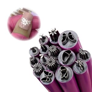 Nail Arts Stamp Pen>Nail Arts Flower Stamp Pen>15 Pack Nail Stamp Pen D IY Nail Arts Tools>Nail Arts Stamping Tool with Different Patterns>Nail Arts Tools for Girls And Women