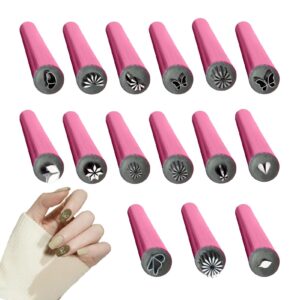 Genérico Nail Stamp Pen Set Nail Stamp Pen Kit Nail Art Design Tools Fine Point Nail Art Painting Tool for Travel Home