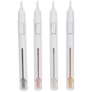 4pcs Nail Art Dotting Pen,Nail Painting Pen,Nail Art Brush,Diy Decoration Dotting Pen Manicure Tools Nail Art Accessories Rhinestone Pickup Tool Dotting Pen Tool(1.2mm)