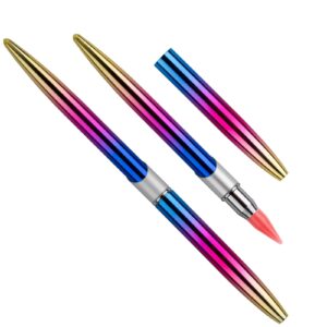 2Pcs Rhinestone Picker Dotting Wax Pen, Rhinestone Gems Crystals Picker Pen Dotting Wax Pen Rhinestone Pickup Applicator Tool Wax Pencil for DIY Nail Art Rhinestone Pickup Tools