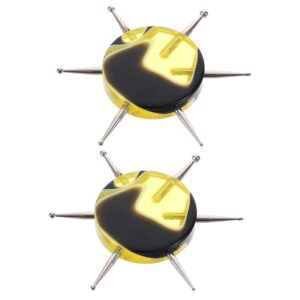 Gogogmee 2pcs Dotted Needle Clay Tools for Nail Art Pottery Crafting Diy Hand Tool Multi-needle Design