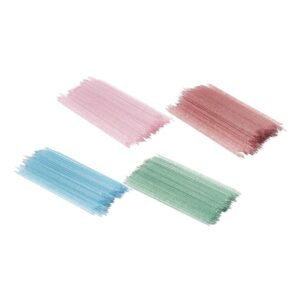 PartyKindom 400pcs Nail Art Tools Set Plastic Cuticle Sticks Nail Dotting Sticks for Manicure