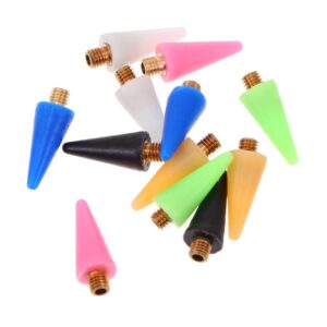 SAFIGLE 12pcs Wax Replacement Tips for Nail Rhinestone Picker Multi Color Dotting Pen Heads for Easy Nail Art Decoration Safe and Practical Tool for DIY Manicure