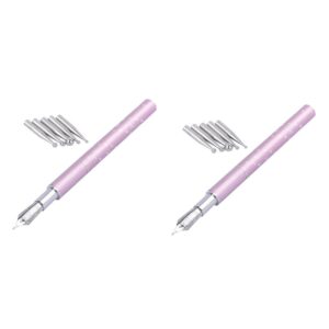 Beatifufu Nail Painting Pens 2 Sets Manicure Tool Set for Fine Detail Pattern Painting