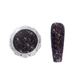 Generic 1 Jar Nail Glitter Powder Shiny Crystal Broken Diamond Effect Pigment Powder Nail Art Decoration Accessories DIY Manicure Ornaments for Resin Craft & Nail> 1 g (B)