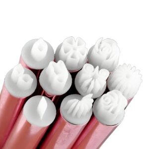 Nail Art Flower Stamp Pen>Nail Art Stamp Pen Set>Nail Art Stamp Pens DIY Nail Art Tools>Nail Art Pens Nail Pens for Nail Art Glitter with Dotting Tools for Women DIY Design(COLOR:10PCS)