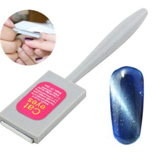PhantomSky Magnet Stick Magnet Pen Manicure Nail Art Tool>Nail Magnet Plate Wand Board for 3D Magnetic Cat Eye Gel Nail Polish Powder DIY Tool