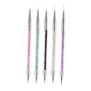 MERRYHAPY Professional Nail Art Pen Set Includes Dotting Drawing Pens Lightweight Easy to Use
