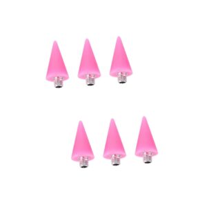 Healeved 2sets Diy Nail Art Tools Acrylic Dotting Pen Tip Rhinestone Picker Dotting Pen Nail Art Manicure 3pcs*2