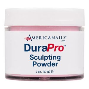 Americanails DuraPro – Sculpting Powder – Professional Nail Acrylic Powder -Smooth Finish> Quick Dry> No Lamp Needed – Ideal for Nail Sculpting & Designing 2 oz. Bright Pink