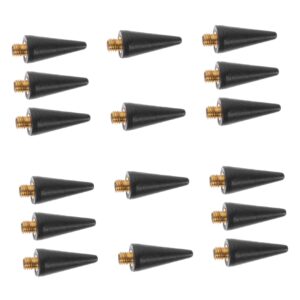 PACKOVE 16pcs Point Drilling Pen Wax Head Dotting Nails Gem Picker Wax Heads Tool Applicator Nail Gems Picker Head Jewelry Pen Head Nail Pen Wax Head Nail Picker Wax Head Black