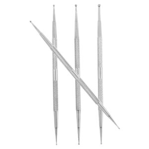 minkissy Rhinestone Picker Pen Replacement 2-end Manicure Art Dotting Pen Set Essential for Nail Art Creations