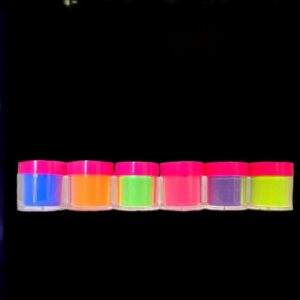 Fantasy Nails Sinaloa – Glow In the dark Acrylic Nail Powder Collection – set of 6
