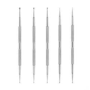 5 Pcs Dotting Tools for Nail Dual-Ended Dotting Pens Set for Nail Art – Stainless Steel, Multi-Size Dotting Tools for Precision Designs & DIY Decoration