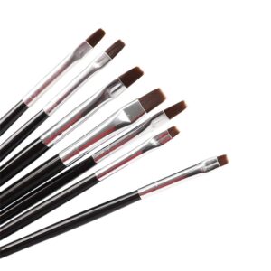 GSGRTYJIO Nail Pen 7 Sets of French Pen Flat Light Therapy Pen Single Nail Painting Light Therapy Pen Nail Tool