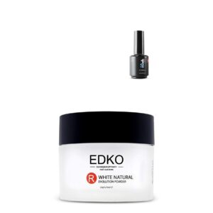EDKO’s Acrylic Powder Colored Nail Manicure Powders Colors Tips Nails UV/LED Light – (ACRYLIC NATURAL WHITE POWDER> 20g / 0.70oz)