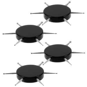 NOLITOY 4pcs Nail Art Drill Pen Nail Art Tools Nail Tool Manicure Tools Small Dotting Tool Dotting Tools Nails Art Pen Manicure Supplies Manicure Pen Acrylic Ooze Pickup Miss, 6.9×6.9cm, Black
