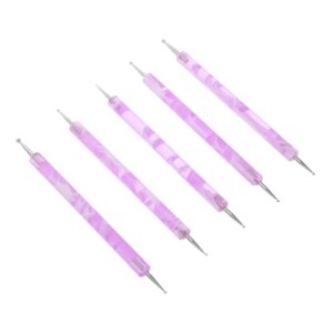 HAKIDZEL Professional Manicure Accessories 5pcs Nail Dotting Tool Set Manicure Kit Embossing Tools