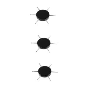 CANIGHT 3pcs Nail Dotting Stylus Tool Circular Dotting Tool Set 6 Sizes Black Pen for Nail Art Patterns
