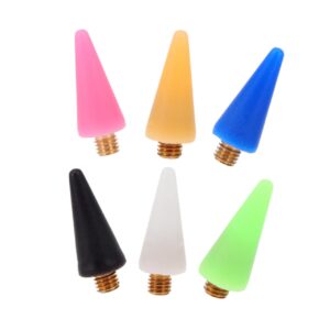 Mipcase 6pcs Replacement Wax Picker Heads Waterproof Nail Art Pen Heads Easy to Change Feature for Manicure Supply