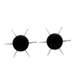 PartyKindom 2pcs Nail Art Dotting Tools Set Circular Dotting Pen for Nail Art Stainless Steel Manicure Tools Home Use