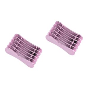FOMIYES 2pcs 5 Stand for Nail Pen Eyebrow Pen Display Stand Nail Art Pen Rack Makeup Brush Holder Display Shelves Holder for Nail Brush Eyebrow Pencil Purple Tool Holder