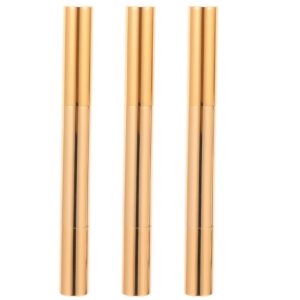 FOMIYES 3ml Gold Silver Grey Empty Nail Polish Bottle Lip Gloss Pen Refillable Makeup Tool